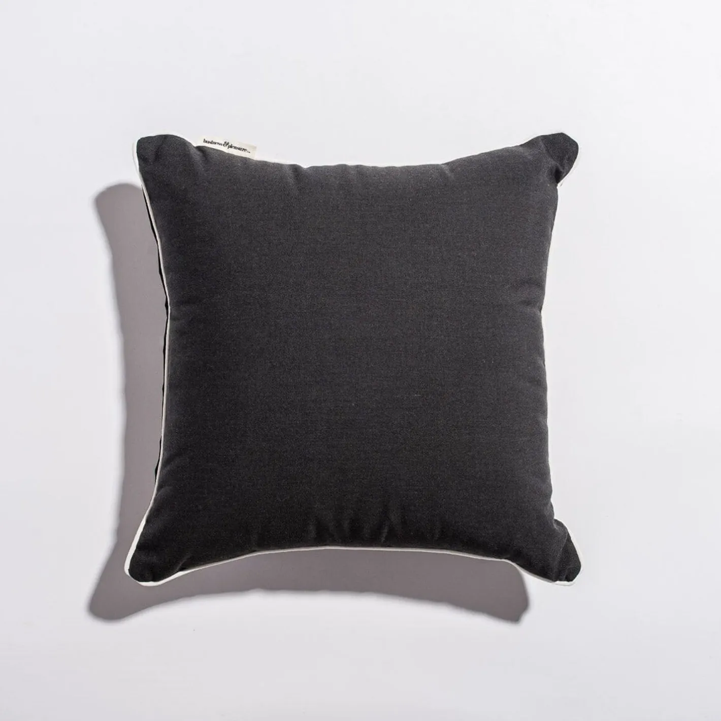 Business & Pleasure Co. The Small Square Throw Pillow - Rivie Black