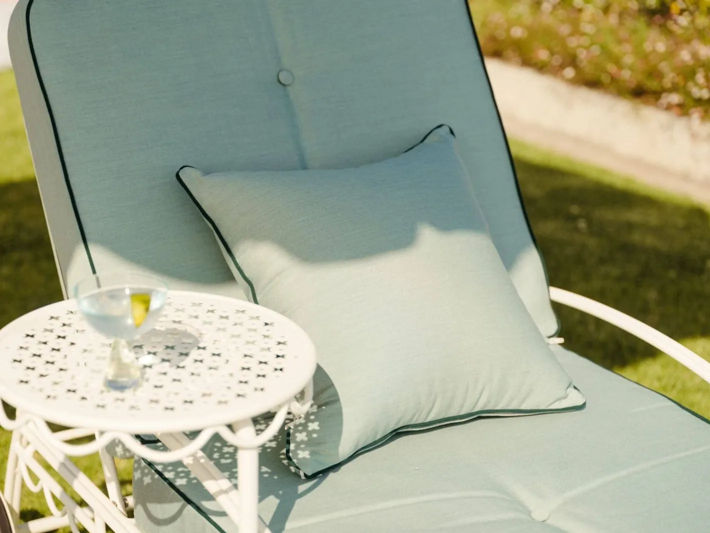 Business & Pleasure Co. The Small Square Throw Pillow - Rivie Green