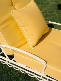 Business & Pleasure Co. The Small Square Throw Pillow - Rivie Mimosa