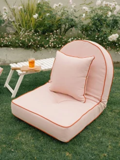 Business & Pleasure Co. The Small Square Throw Pillow - Rivie Pink