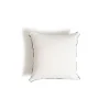 Business & Pleasure Co. The Small Square Throw Pillow - Rivie White