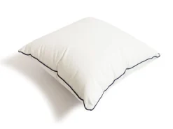 Business & Pleasure Co. The Small Square Throw Pillow - Rivie White