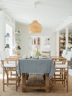 Business & Pleasure Co. The Table Cloth - Lauren'S Navy Stripe