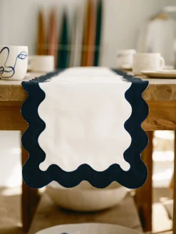 Business & Pleasure Co. The Table Runner - Rivie White