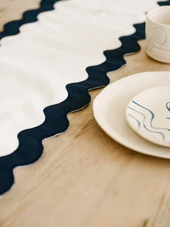 Business & Pleasure Co. The Table Runner - Rivie White