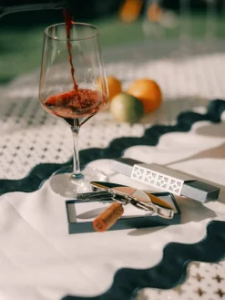 Business & Pleasure Co. The Table Runner - Rivie White