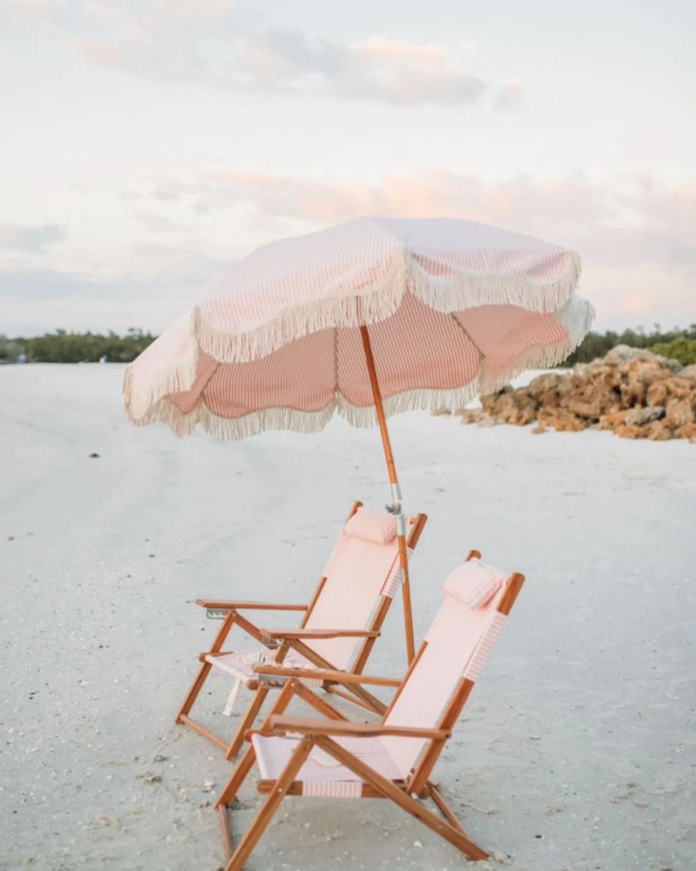 Business & Pleasure Co. The Tommy Chair - Lauren'S Pink Stripe
