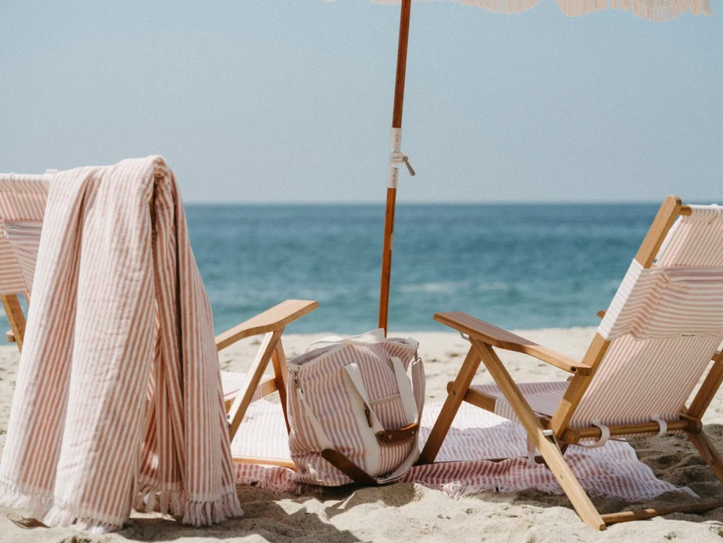 Business & Pleasure Co. The Tommy Chair - Lauren'S Pink Stripe