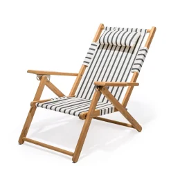 Business & Pleasure Co. The Tommy Chair - Monaco Black Stripe