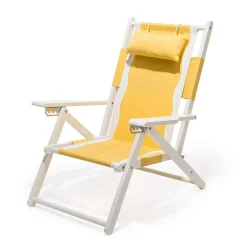 Business & Pleasure Co. The Tommy Chair - White - Rivie Mimosa
