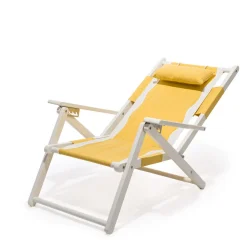 Business & Pleasure Co. The Tommy Chair - White - Rivie Mimosa