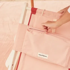 Business & Pleasure Co. The Tommy Chair - White - Rivie Pink