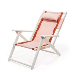 Business & Pleasure Co. The Tommy Chair - White - Rivie Pink